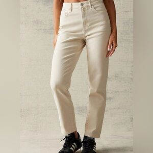 Pacsun Beige Curve Straight Leg Jeans